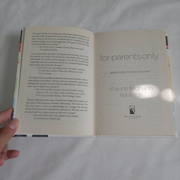 " For Parents Only " Book Parenting Teenagers Faith Based Christian Hardcover - Picture 2 of 8
